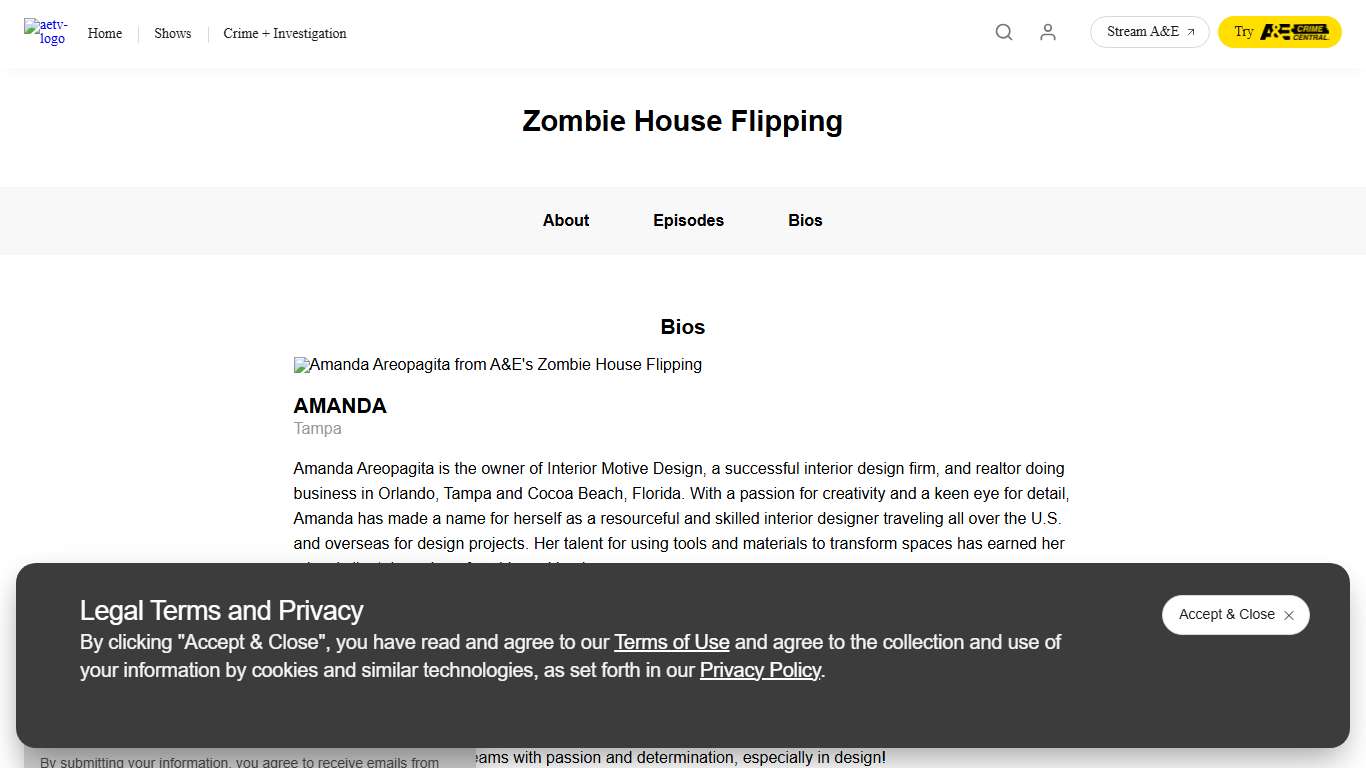 Amanda - Zombie House Flipping Cast A&E