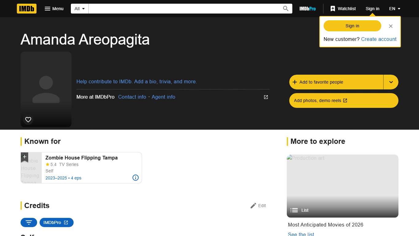 Amanda Areopagita - IMDb